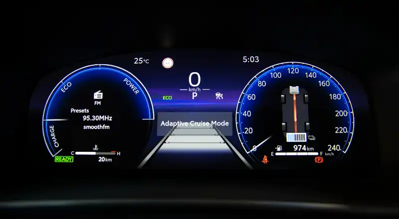 Digital Meter Of Toyota Corolla 2023