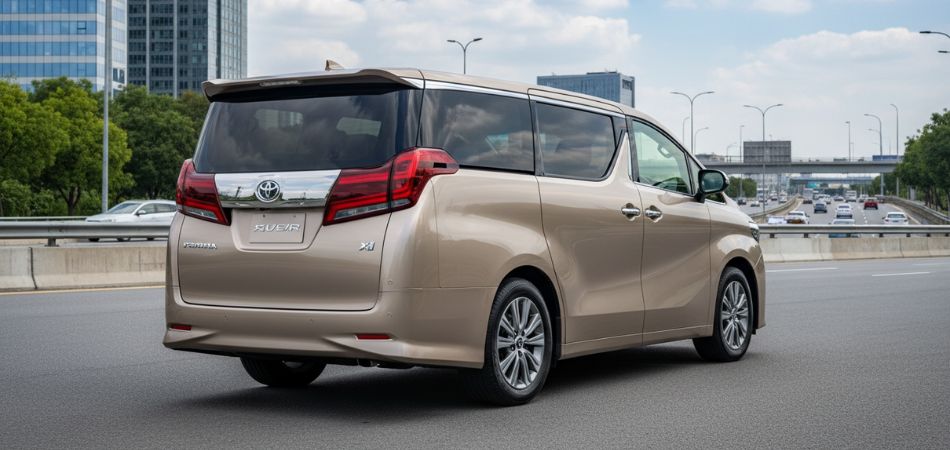 Toyota Vellfire backside brown
