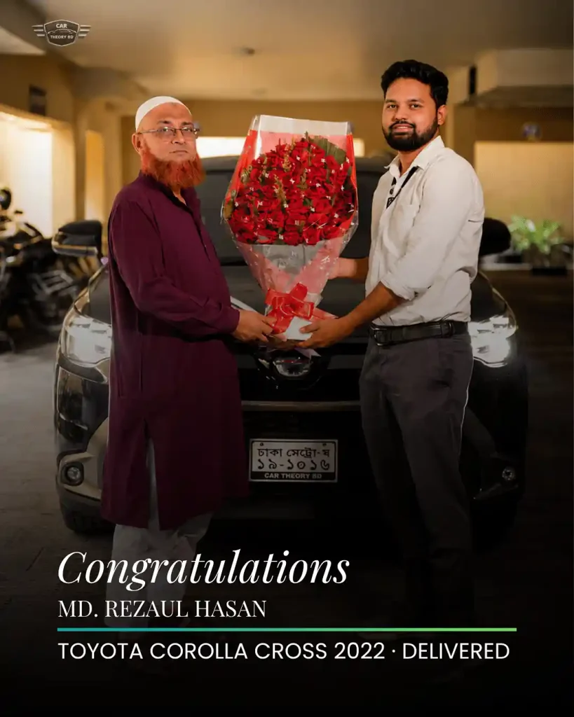 Toyota Corolla Cross 2022 Model Z Package Car Delivered to Our Client Md. Rezaul Hasan (Healthcare Pharmaceutical