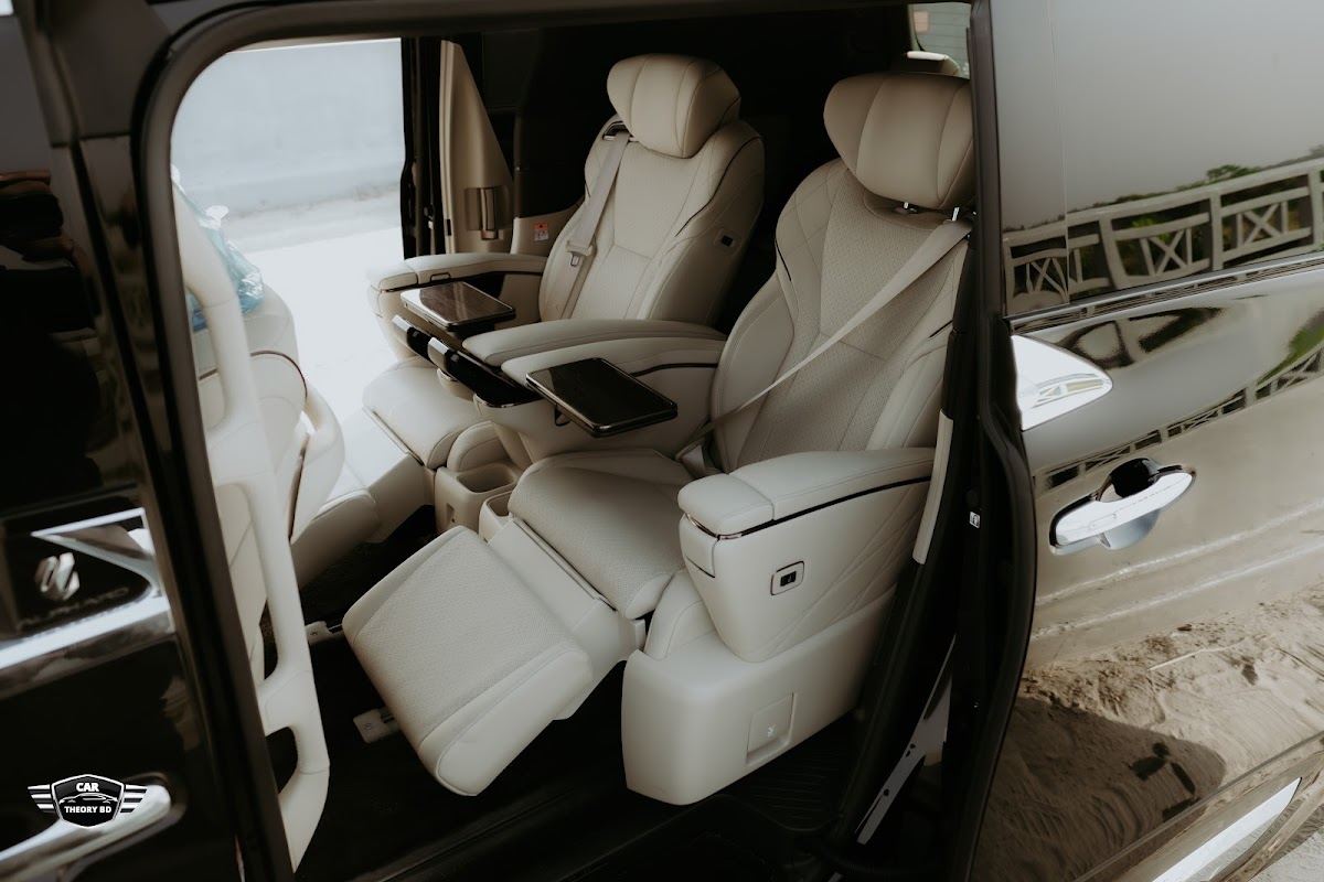Executive lounge rear seats of a luxury MPV imported by Car Theory BD