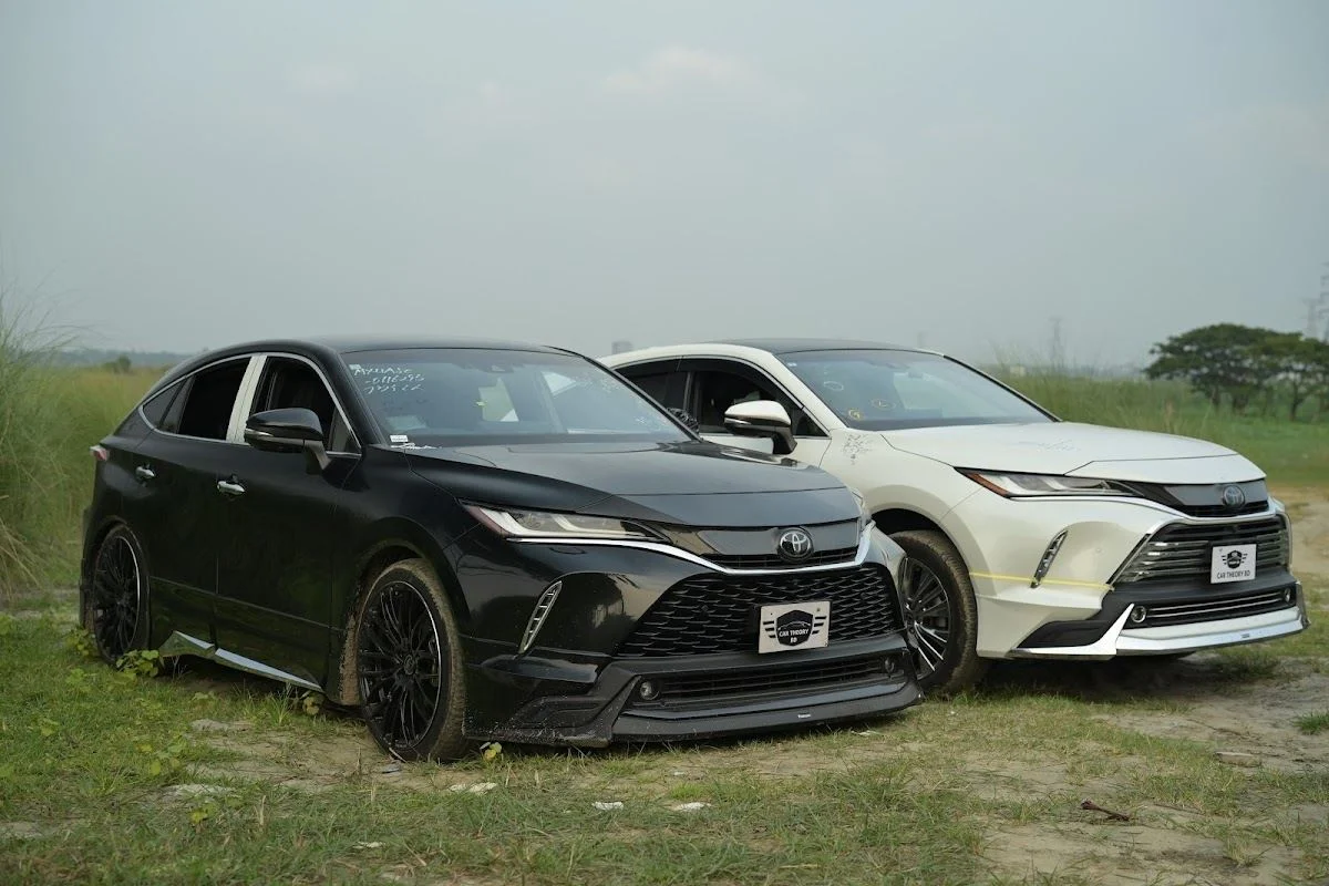 Two Toyota Harrier SUVs imported from Japan by Car Theory BD