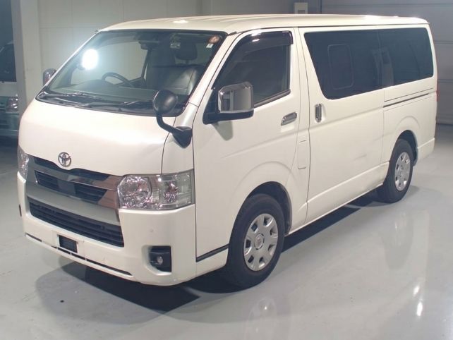 Hiace super GL full body front view white color view. Hiace Car Price in Bangladesh